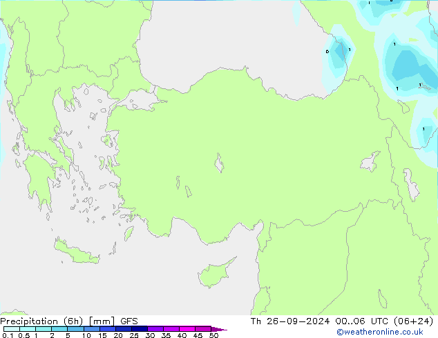 Z500/Rain (+SLP)/Z850 GFS Th 26.09.2024 06 UTC