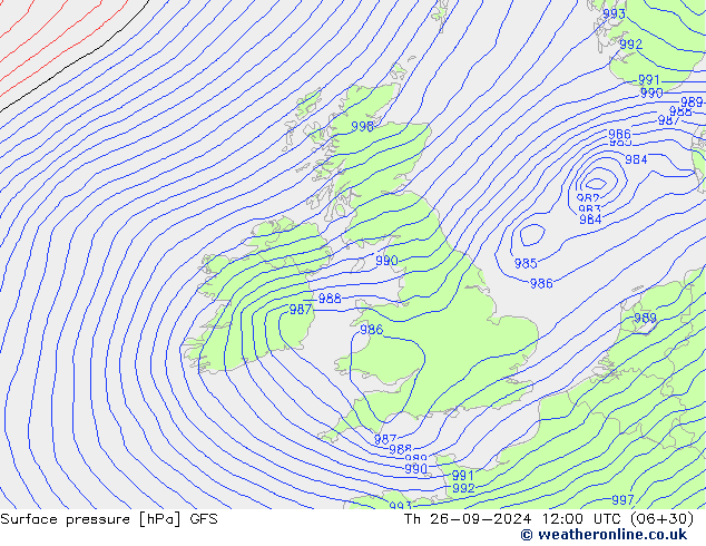 GFS: Čt 26.09.2024 12 UTC