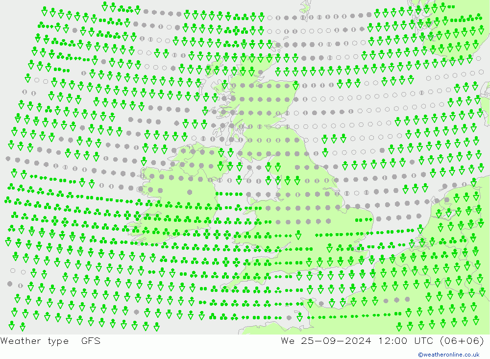 Weather type GFS St 25.09.2024 12 UTC