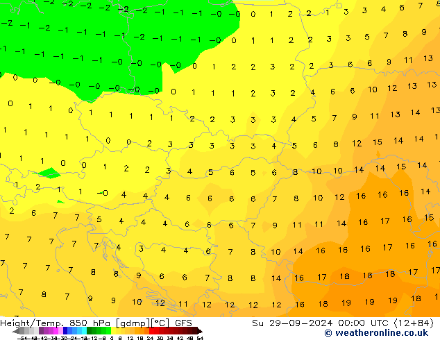 Z500/Rain (+SLP)/Z850 GFS  29.09.2024 00 UTC