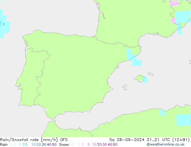 Kar/Yağmur Oranı GFS Cts 28.09.2024 21 UTC