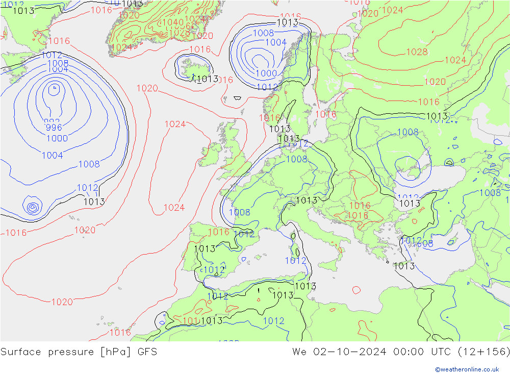 GFS: Qua 02.10.2024 00 UTC