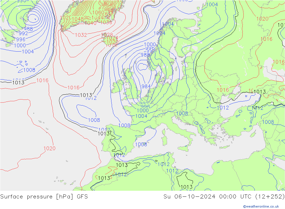 GFS: So 06.10.2024 00 UTC