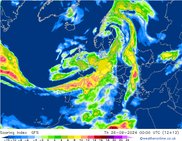 Soaring Index GFS wrzesień 2024