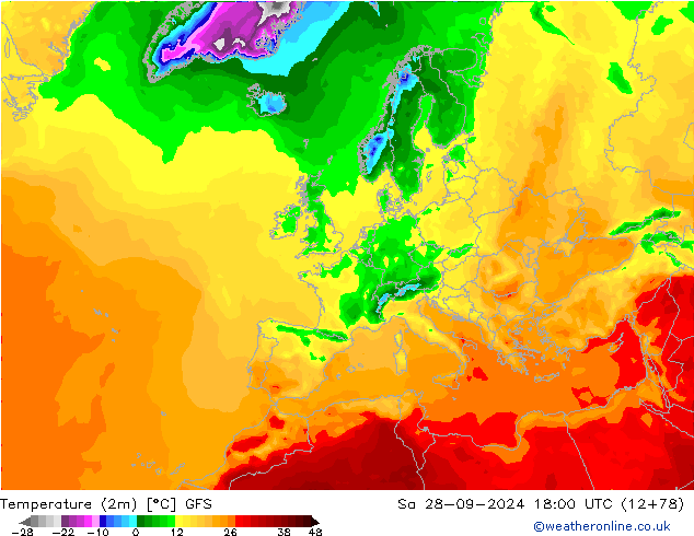 GFS: za 28.09.2024 18 UTC