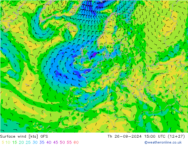  10 m GFS  26.09.2024 15 UTC