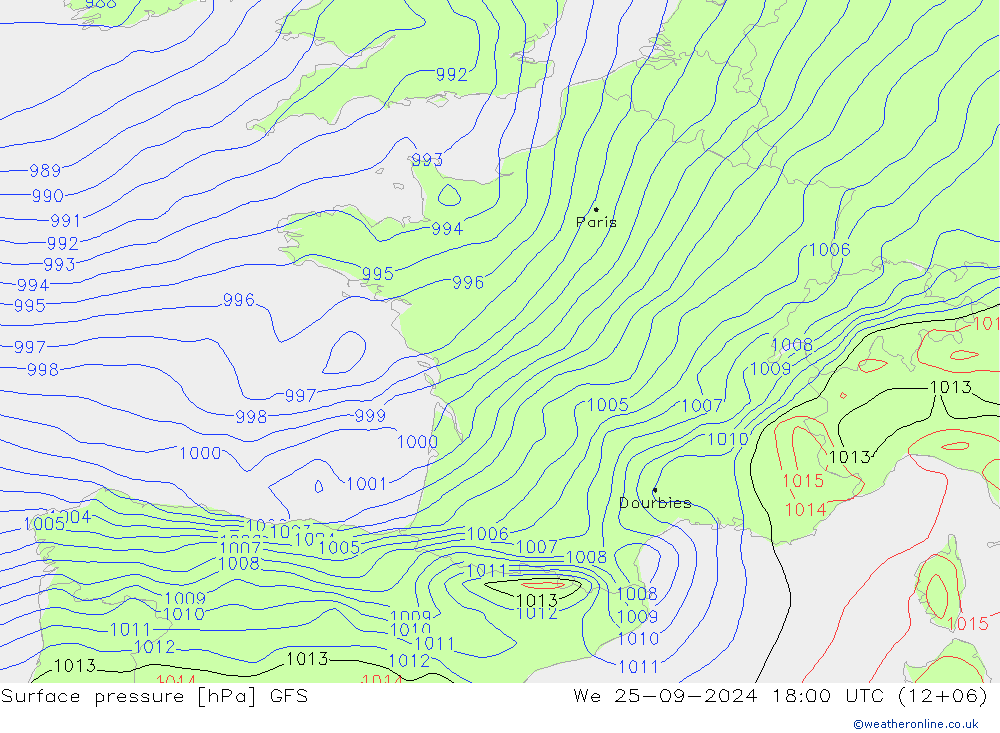 GFS:  25.09.2024 18 UTC