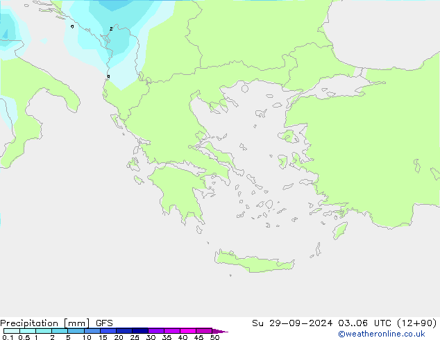 Precipitación GFS dom 29.09.2024 06 UTC