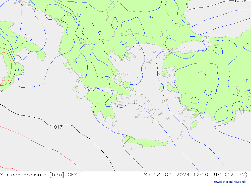 GFS: za 28.09.2024 12 UTC