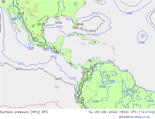 GFS: dom 29.09.2024 18 UTC