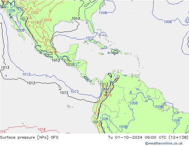 GFS: wto. 01.10.2024 06 UTC