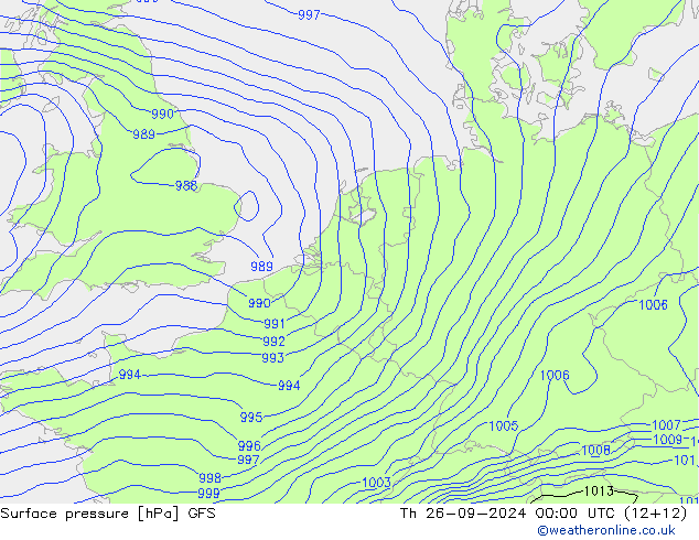 GFS: czw. 26.09.2024 00 UTC