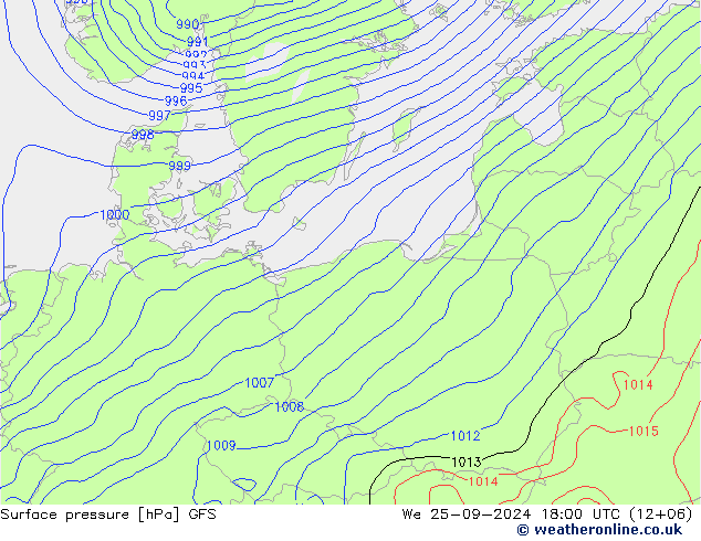 GFS: wo 25.09.2024 18 UTC