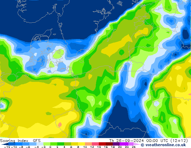 Soaring Index GFS Th 26.09.2024 00 UTC