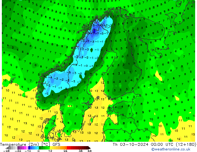 GFS: Th 03.10.2024 00 UTC