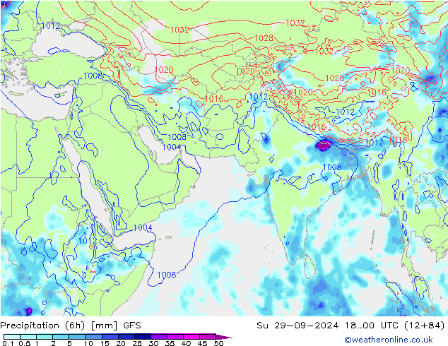 Z500/Rain (+SLP)/Z850 GFS So 29.09.2024 00 UTC