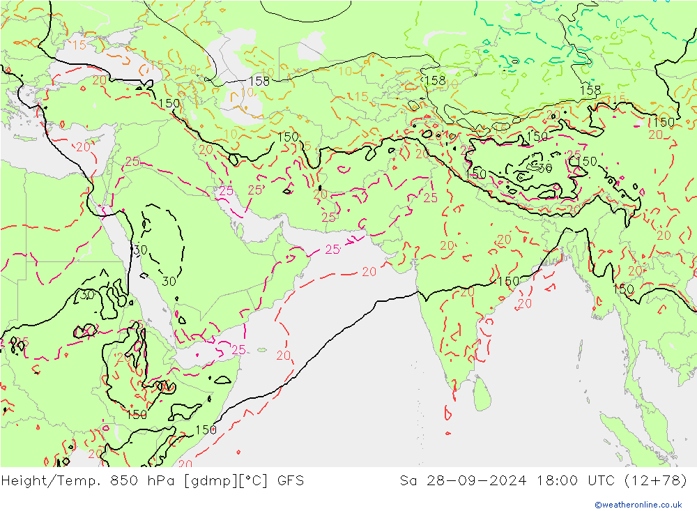 Z500/Rain (+SLP)/Z850 GFS Sa 28.09.2024 18 UTC