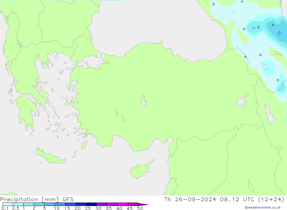 opad GFS czw. 26.09.2024 12 UTC