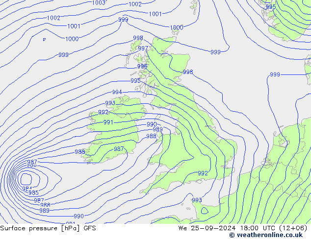 GFS: mié 25.09.2024 18 UTC