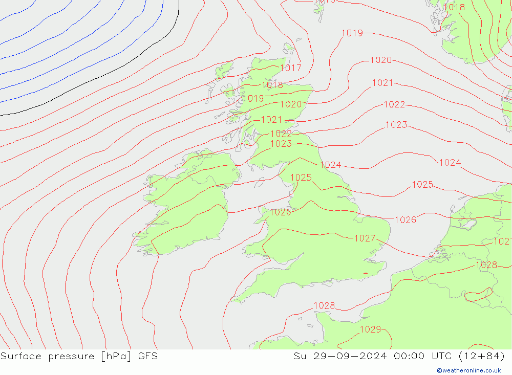 GFS: Dom 29.09.2024 00 UTC