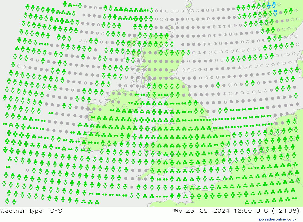 Weather type GFS St 25.09.2024 18 UTC