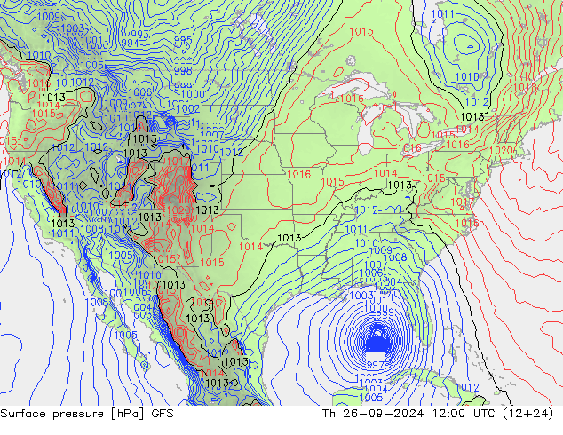 GFS: Čt 26.09.2024 12 UTC