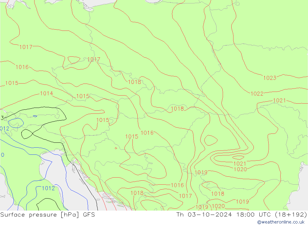 GFS: Th 03.10.2024 18 UTC