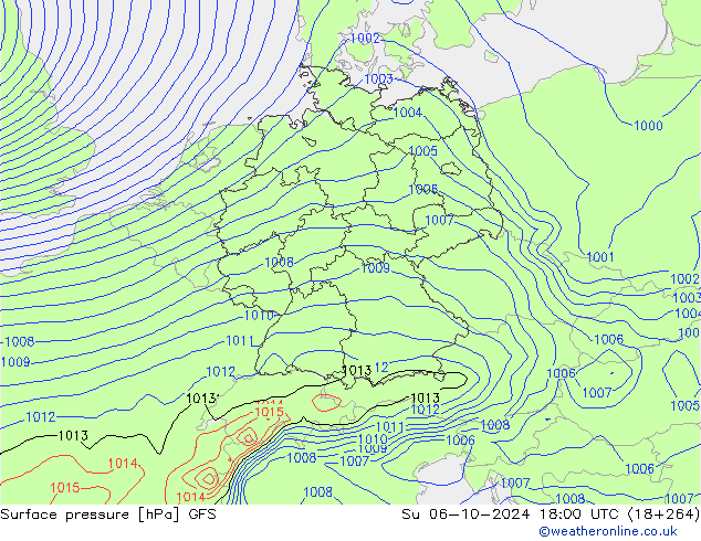 GFS: Ne 06.10.2024 18 UTC