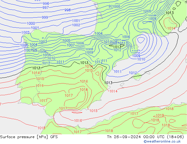 GFS: Th 26.09.2024 00 UTC