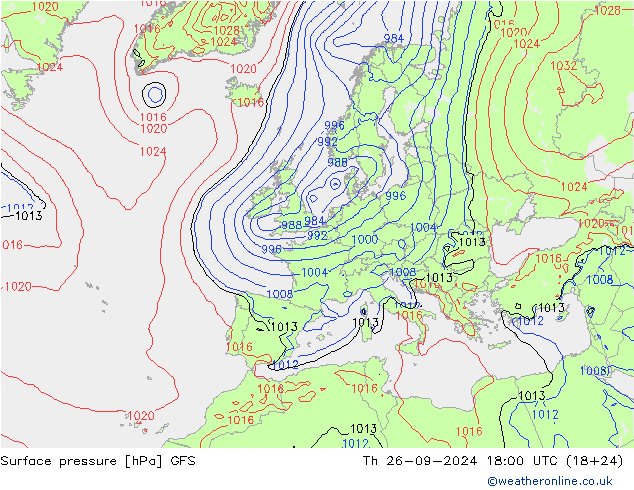 GFS: do 26.09.2024 18 UTC