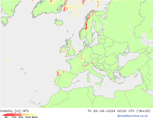 Zicht GFS do 26.09.2024 00 UTC