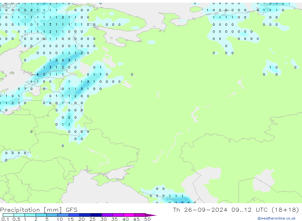 opad GFS czw. 26.09.2024 12 UTC