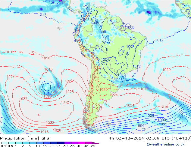 GFS: czw. 03.10.2024 06 UTC