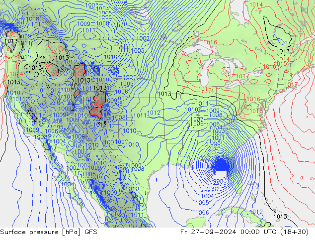 GFS: Pá 27.09.2024 00 UTC