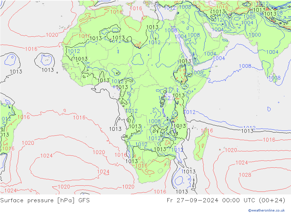 GFS: Pá 27.09.2024 00 UTC