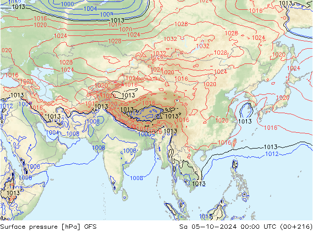 GFS: so. 05.10.2024 00 UTC