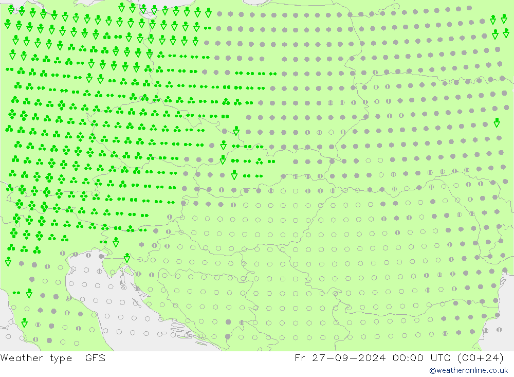 Weather type GFS Fr 27.09.2024 00 UTC