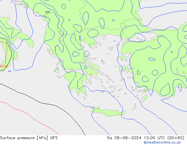 GFS: za 28.09.2024 12 UTC