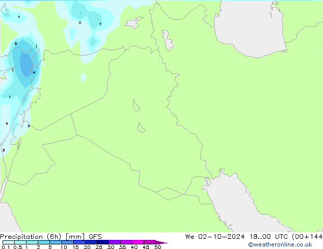 Z500/Rain (+SLP)/Z850 GFS We 02.10.2024 00 UTC