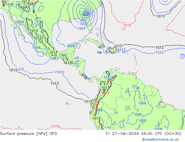 GFS: ven 27.09.2024 06 UTC