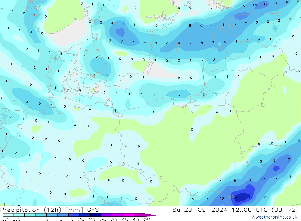 Precipitação (12h) GFS Setembro 2024