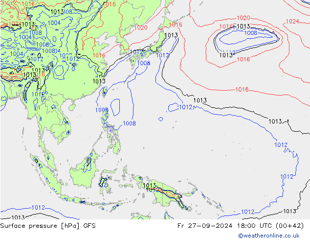 GFS: Pá 27.09.2024 18 UTC