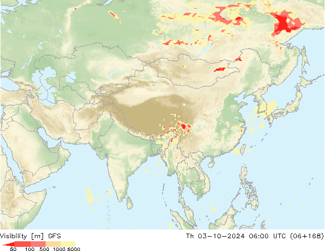 Sichtweite GFS Do 03.10.2024 06 UTC