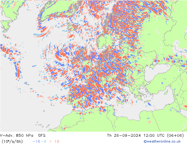 V-Adv. 850 hPa GFS Per 26.09.2024 12 UTC