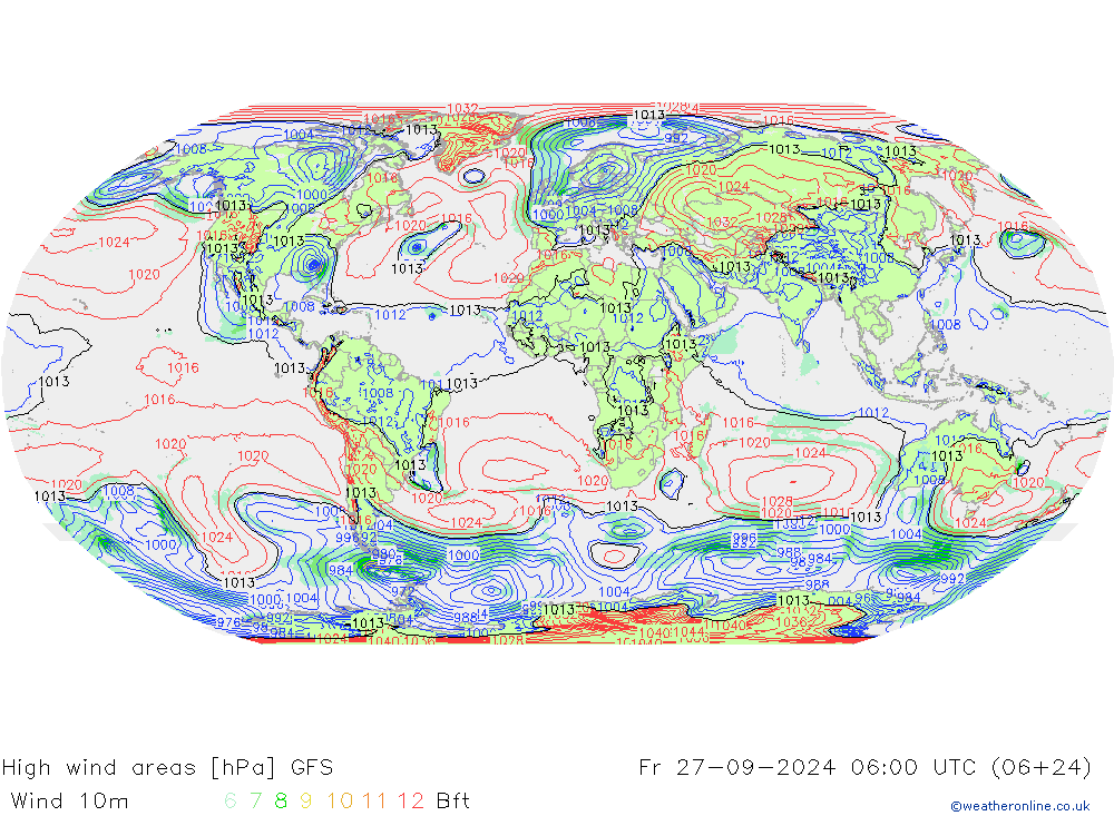 High wind areas GFS septembre 2024