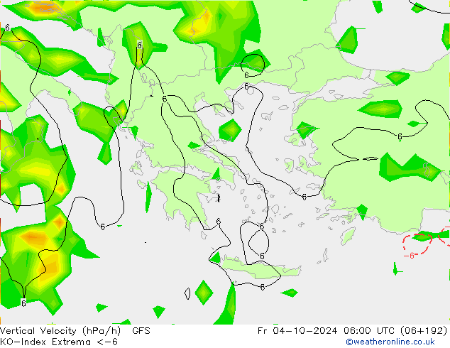 Convection-Index GFS  04.10.2024 06 UTC