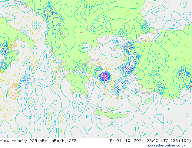 Vert. Velocity 925 hPa GFS pt. 04.10.2024 06 UTC