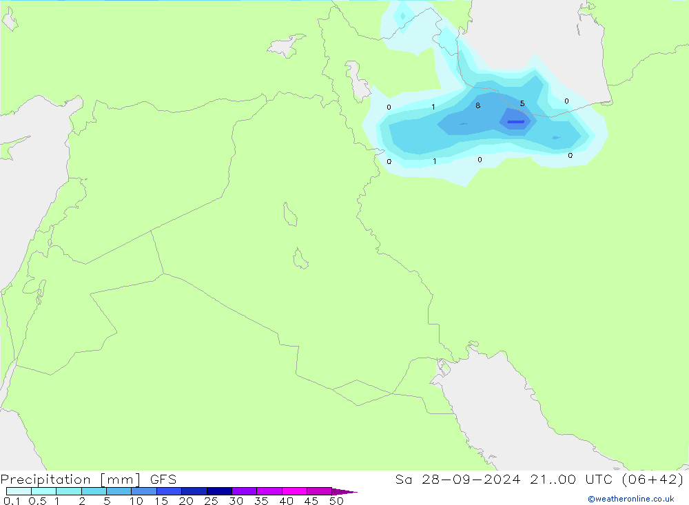 Neerslag GFS za 28.09.2024 00 UTC