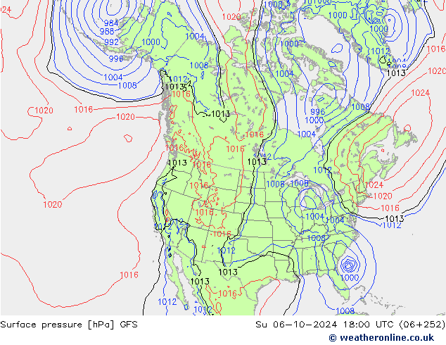 GFS: Вс 06.10.2024 18 UTC