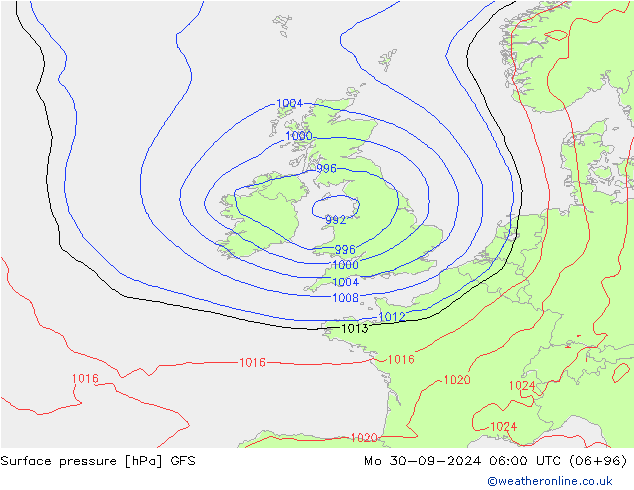 GFS: Mo 30.09.2024 06 UTC